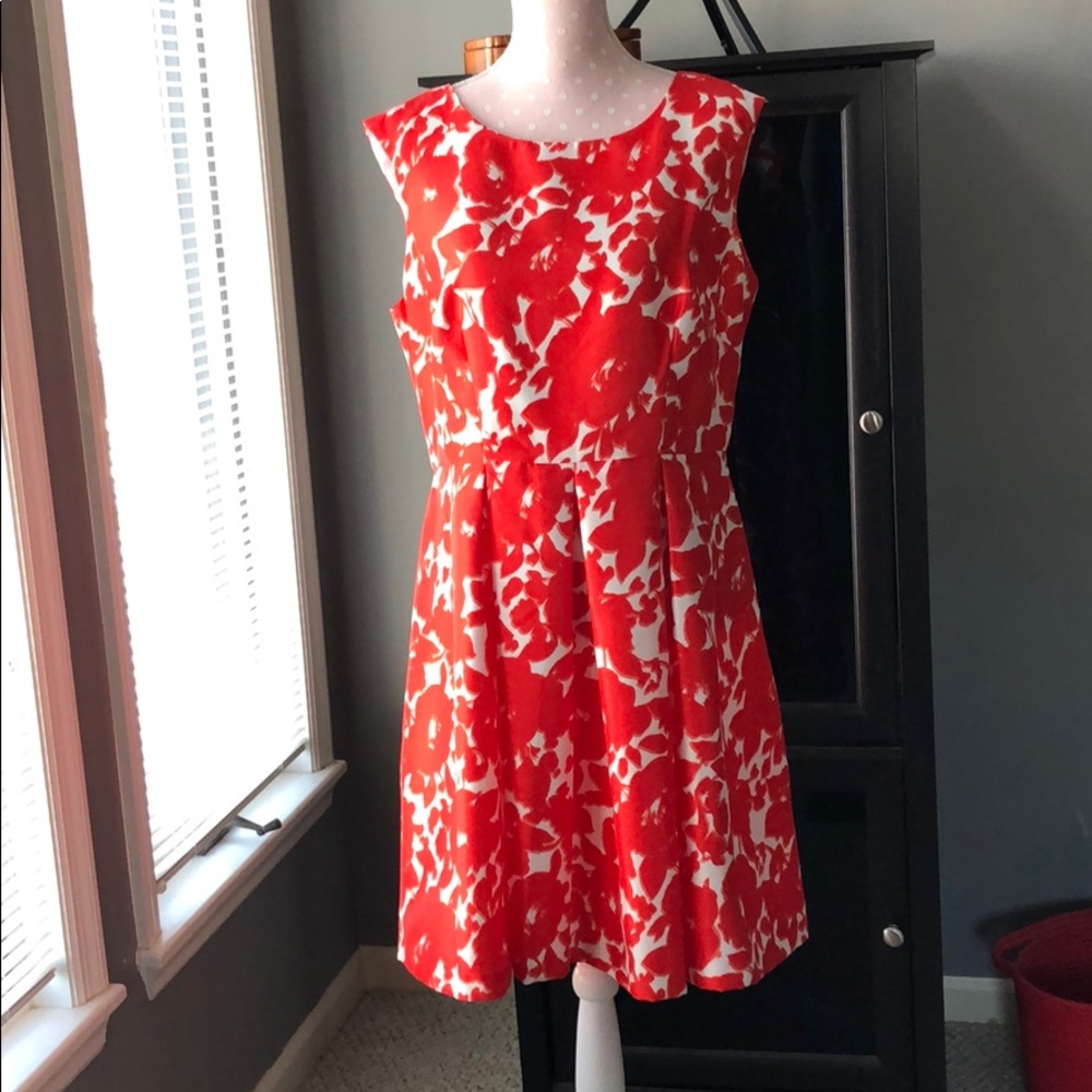 Bright silky dress